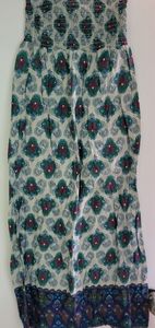 Boho inspired strapless maxi dress